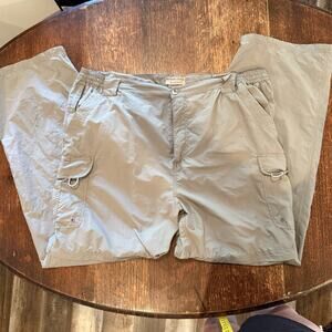 Rugged Earth Outfitters‎ Convertible Pants Cargo Hiking 40/42 Khaki Gorpcore